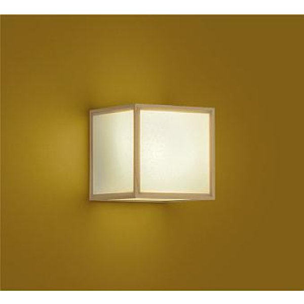 画像1: 大光電機(DAIKO) DBK-37698YG ブラケット 和風 調光(調光器別売) 電球色 LED ランプ付 白木 (1)