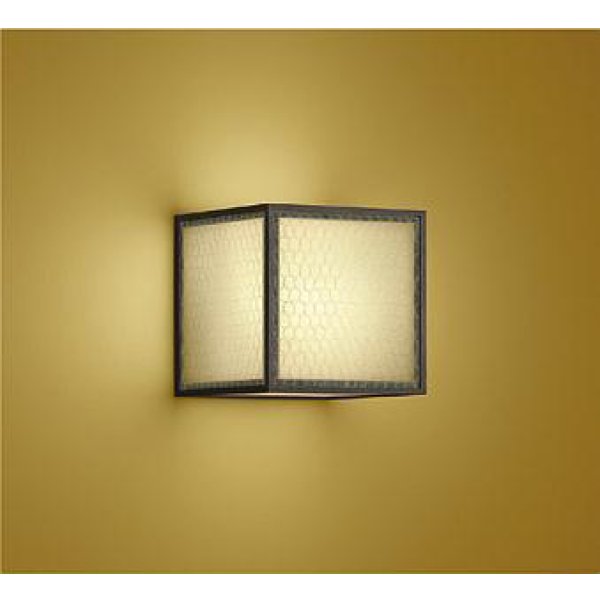 画像1: 大光電機(DAIKO) DBK-39116YG ブラケット 和風 調光(調光器別売) 電球色 LED ランプ付 ウォールナット (1)