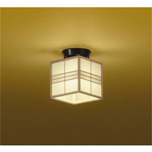 画像: 大光電機(DAIKO) DCL-39121YG 小型シーリング 和風 調光(調光器別売) 電球色 LED ランプ付 白木
