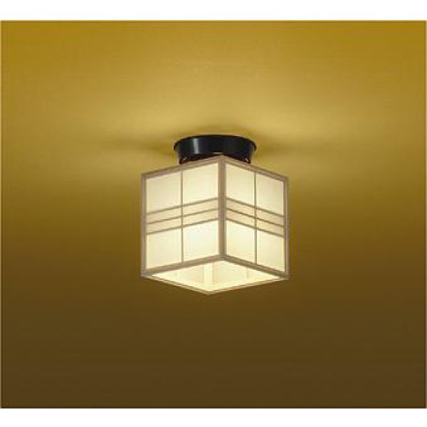 画像1: 大光電機(DAIKO) DCL-39121YG 小型シーリング 和風 調光(調光器別売) 電球色 LED ランプ付 白木 (1)