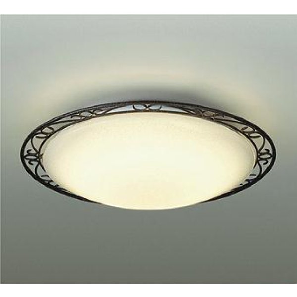 画像1: 大光電機(DAIKO) DCL-39912YE 小型シーリング 非調光 電球色 LED内蔵 ブラックアンティーク (1)