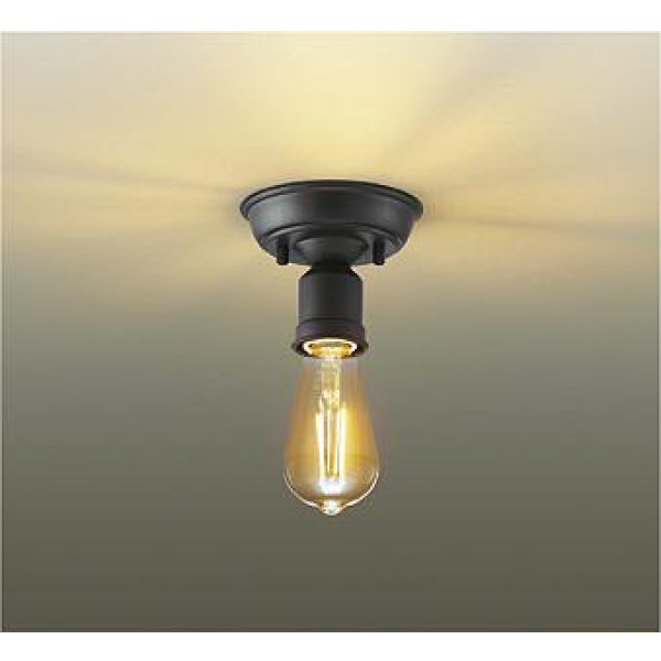 画像1: 大光電機(DAIKO) DCL-42616YG 小型シーリング 調光(調光器別売) キャンドル色 LED ランプ付 ブラックサテン (1)