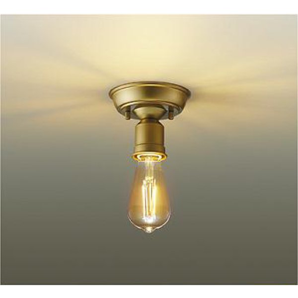 画像1: 大光電機(DAIKO) DCL-42617YG 小型シーリング 調光(調光器別売) キャンドル色 LED ランプ付 真鍮 (1)