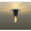画像1: 大光電機(DAIKO) DCL-42624YG 小型シーリング 調光(調光器別売) キャンドル色 LED ランプ付 ブラック (1)