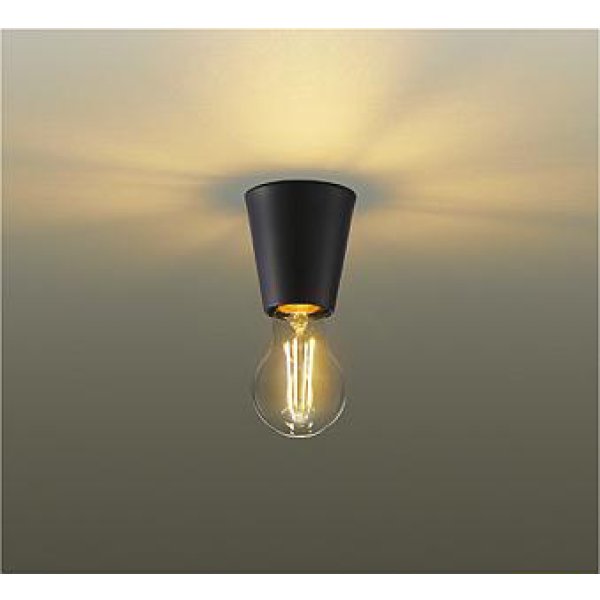 画像1: 大光電機(DAIKO) DCL-42624YG 小型シーリング 調光(調光器別売) キャンドル色 LED ランプ付 ブラック (1)