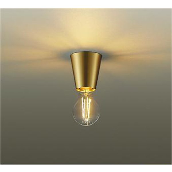 画像1: 大光電機(DAIKO) DCL-42625YG 小型シーリング 調光(調光器別売) キャンドル色 LED ランプ付 真鍮 (1)