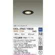 画像2: 大光電機(DAIKO) DDL-3965YBGE ダウンライト 埋込穴φ75 調光(調光器別売) 電球色 LED ランプ付 軒下用 M形 バッフルタイプ ブラック (2)