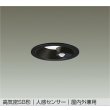 画像1: 大光電機(DAIKO) DDL-6274WB ダウンライト 埋込穴φ100 非調光 昼白色 LED内蔵 高気密SB形 人感センサー ON/OFFタイプIII 防雨形 ブラック (1)