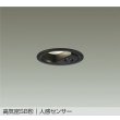 画像1: 大光電機(DAIKO) DDL-6282AB ダウンライト 埋込穴φ75 非調光 温白色 LED内蔵 小径 高気密SB形 人感センサー 連動ON/OFFタイプII 防雨形 ブラック (1)