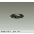 画像1: 大光電機(DAIKO) DDL-6283AB ダウンライト 埋込穴φ75 非調光 温白色 LED内蔵 小径 高気密SB形 人感センサー 連動マルチタイプ 防雨形 ブラック (1)