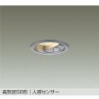 画像1: 大光電機(DAIKO) DDL-6283YS ダウンライト 埋込穴φ75 非調光 電球色 LED内蔵 小径 高気密SB形 人感センサー 連動マルチタイプ 防雨形 シルバー (1)
