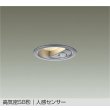 画像1: 大光電機(DAIKO) DDL-6284YS ダウンライト 埋込穴φ75 非調光 電球色 LED内蔵 小径 高気密SB形 人感センサー 連動ON/OFFタイプII 防雨形 シルバー (1)