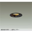 画像1: 大光電機(DAIKO) DDL-6285YB ダウンライト 埋込穴φ75 非調光 電球色 LED内蔵 小径 高気密SB形 人感センサー 連動マルチタイプ 防雨形 ブラック (1)