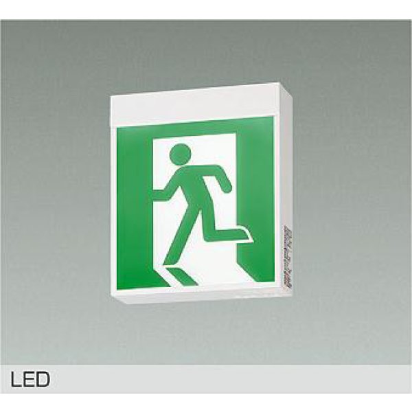 画像1: 大光電機(DAIKO) DEG-42582 防災照明 誘導灯 非調光 LED内蔵 本体 天井付・壁付・吊下兼用形(片面形) C級(10形) プレート別売 (1)