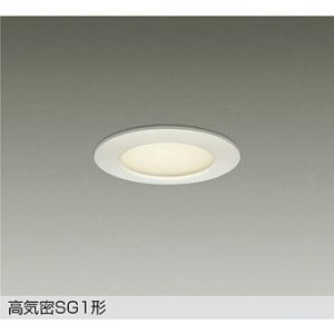 画像: 大光電機(DAIKO) DOL-4839YWG ダウンライト 埋込穴φ100 調光(調光器別売) 電球色 LED ランプ付 軒下用 高気密SG1形 防雨形 ホワイト
