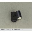 画像1: 大光電機(DAIKO) DOL-5741YB アウトドアライト スポットライト 非調光 電球色 LED内蔵 人感センサー ON/OFFタイプI 防雨形 ブラック (1)
