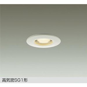 画像: 大光電機(DAIKO) DOL-6273YWG ダウンライト 埋込穴φ75 調光(調光器別売) 電球色 LED ランプ付 軒下用 高気密SG1形 サーマルプロテクタ付 防雨形 ホワイト