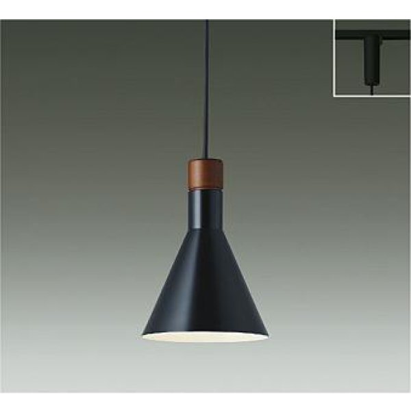画像1: 大光電機(DAIKO) DPN-40339YG ペンダント 調光(調光器別売) 電球色 LED ランプ付 プラグタイプ ブラック (1)