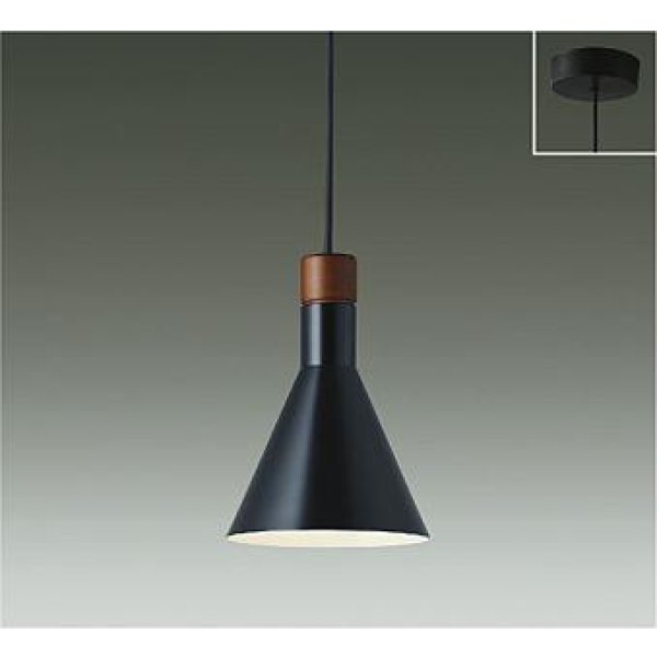 画像1: 大光電機(DAIKO) DPN-40340YG ペンダント 調光(調光器別売) 電球色 LED ランプ付 フランジタイプ ブラック (1)
