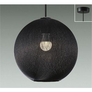 画像: 大光電機(DAIKO) DPN-42596Y ペンダント 非調光 電球色 LED ランプ付 フランジタイプ 吹抜け・傾斜天井用 ブラック