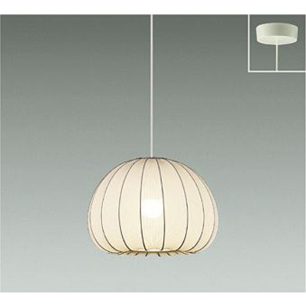 画像1: 大光電機(DAIKO) DPN-42598Y ペンダント 非調光 電球色 LED ランプ付 フランジタイプ 吹抜け・傾斜天井用 (1)