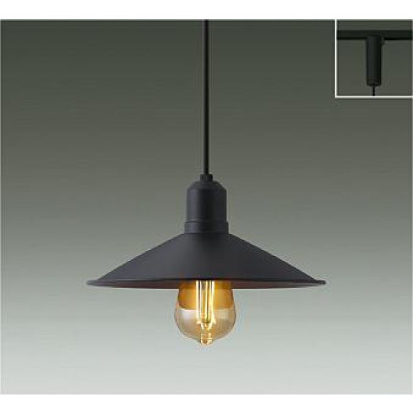 画像1: 大光電機(DAIKO) DPN-42613YG ペンダント 調光(調光器別売) キャンドル色 LED ランプ付 プラグタイプ ブラックサテン (1)