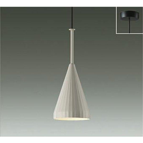 画像1: 大光電機(DAIKO) DPN-42673Y ペンダント 非調光 電球色 LED内蔵 フランジタイプ ペールグレー (1)