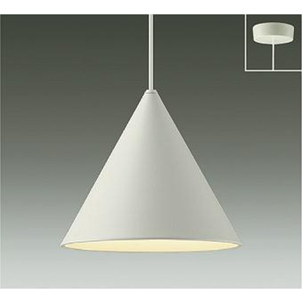 画像1: 大光電機(DAIKO) DPN-42676YG ペンダント 調光(調光器別売) 電球色 LED ランプ付 フランジタイプ ホワイトサテン (1)