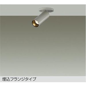 画像: 大光電機(DAIKO) DSL-5751YTG スポットライト 調光(調光器別売) 電球色 LED ランプ付 天井面・壁面埋込兼用 フランジタイプ ペールグレー