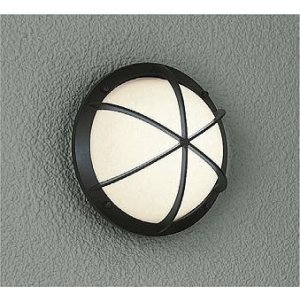 画像: 大光電機(DAIKO) DWP-40237YG アウトドアライト ポーチ灯 調光(調光器別売) 電球色 LED ランプ付 防雨・防湿形 ブラック