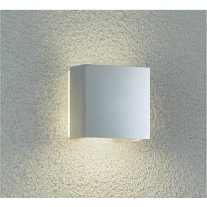 画像: 大光電機(DAIKO) DWP-40295YG アウトドアライト ポーチ灯 調光(調光器別売) 電球色 LED ランプ付 防雨形 シルバー