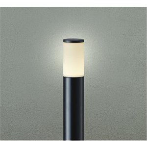 画像: 大光電機(DAIKO) DWP-42418YG アウトドアライト ポール灯 調光(調光器別売) 電球色 LED ランプ付 防雨形 ブラック