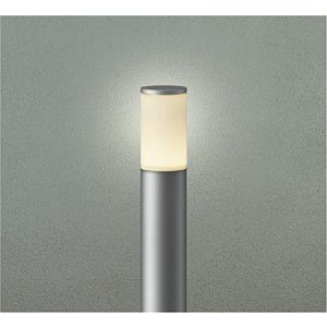 画像: 大光電機(DAIKO) DWP-42419YG アウトドアライト ポール灯 調光(調光器別売) 電球色 LED ランプ付 防雨形 シルバー