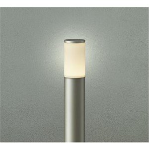 画像: 大光電機(DAIKO) DWP-42420YG アウトドアライト ポール灯 調光(調光器別売) 電球色 LED ランプ付 防雨形 ウォームシルバー