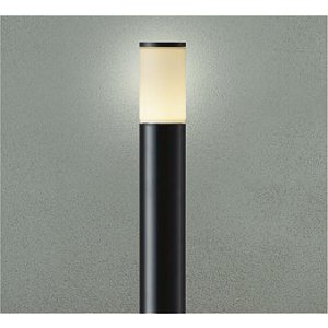 画像: 大光電機(DAIKO) DWP-42421YG アウトドアライト ポール灯 調光(調光器別売) 電球色 LED ランプ付 防雨形 ブラック