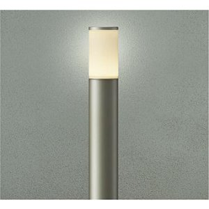 画像: 大光電機(DAIKO) DWP-42423YG アウトドアライト ポール灯 調光(調光器別売) 電球色 LED ランプ付 防雨形 ウォームシルバー
