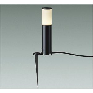 画像: 大光電機(DAIKO) DWP-42427YG アウトドアライト ポール灯 非調光 電球色 LED ランプ付 防雨形 ブラック