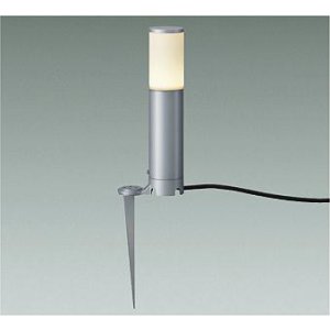 画像: 大光電機(DAIKO) DWP-42428YG アウトドアライト ポール灯 非調光 電球色 LED ランプ付 防雨形 シルバー
