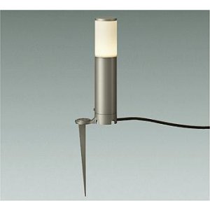 画像: 大光電機(DAIKO) DWP-42429YG アウトドアライト ポール灯 非調光 電球色 LED ランプ付 防雨形 ウォームシルバー