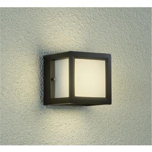 画像: 大光電機(DAIKO) DWP-42792YG アウトドアライト ポーチ灯 調光(調光器別売) 電球色 LED ランプ付 防雨・防湿形 ブラック