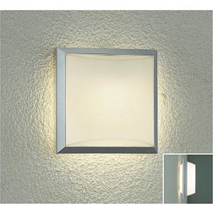 画像: 大光電機(DAIKO) DWP-42794YG アウトドアライト ポーチ灯 調光(調光器別売) 電球色 LED ランプ付 防雨形 シルバー
