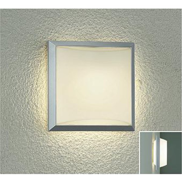 画像1: 大光電機(DAIKO) DWP-42794YG アウトドアライト ポーチ灯 調光(調光器別売) 電球色 LED ランプ付 防雨形 シルバー (1)