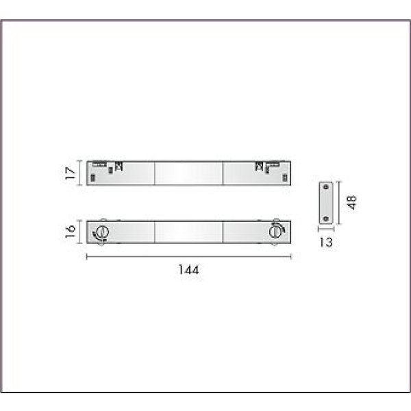 画像1: 大光電機(DAIKO) TP-VL9002B 部材 DC48V専用 連結用ジョイナー 浅形・深形共通 ブラック (1)