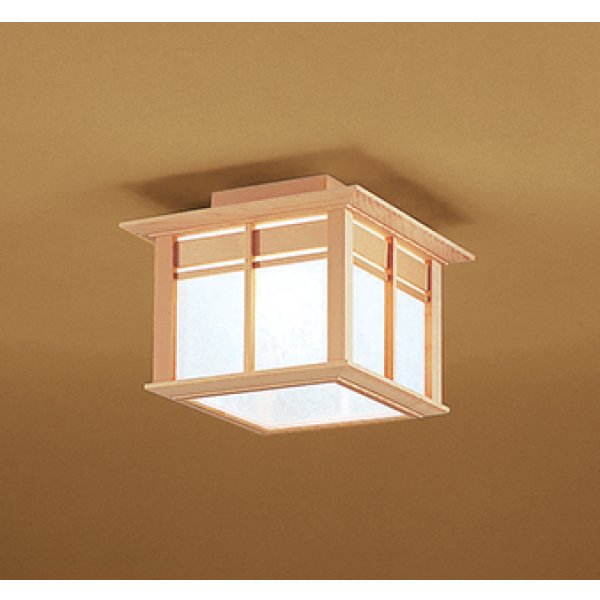 画像1: オーデリック OL014058NR2 和風照明 小型シーリング LEDランプ 非調光 昼白色 高演色LED 檜 (1)