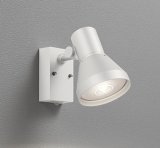 画像: オーデリック OG044134P1 エクステリアライト スポットライト LEDランプ 人感センサー コーキングレス型 防雨型 本体のみ ランプ別売 オフホワイト