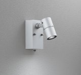 画像: オーデリック OG254915R2 エクステリアライト スポットライト LED一体型 昼白色 高演色LED 人感センサー コーキングレス型 防雨型 マットシルバー