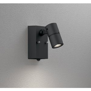 画像: オーデリック OG254918R2 エクステリアライト スポットライト LED一体型 電球色 高演色LED 人感センサー コーキングレス型 防雨型 ブラック