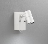 画像: オーデリック OG254919R2 エクステリアライト スポットライト LED一体型 昼白色 高演色LED 人感センサー コーキングレス型 防雨型 オフホワイト