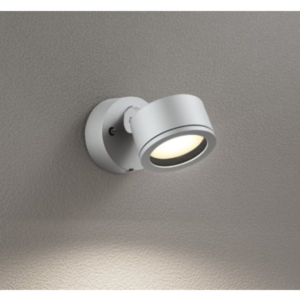 画像1: オーデリック OG264024LR1 エクステリアライト スポットライト LEDランプ 電球色 高演色LED コーキングレス型 防雨型 マットシルバー (1)