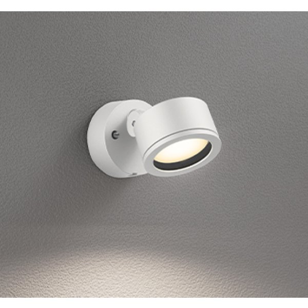 画像1: オーデリック OG264026LR1 エクステリアライト スポットライト LEDランプ 電球色 高演色LED コーキングレス型 防雨型 オフホワイト (1)